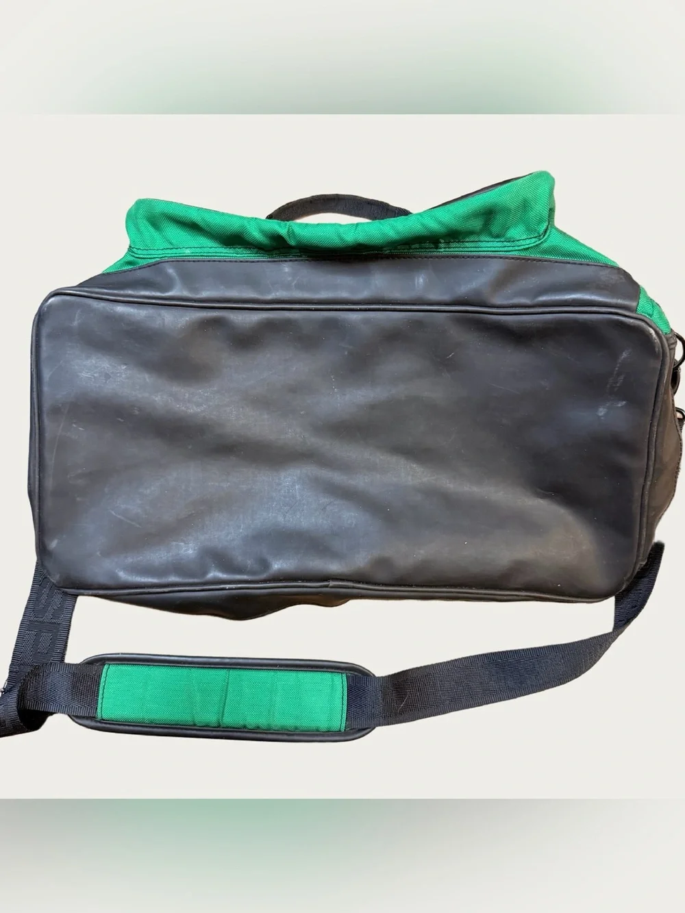 Vintage Polo Sport Ralph Lauren Green Duffel Bag Soft Case Shoe Compartment Gym